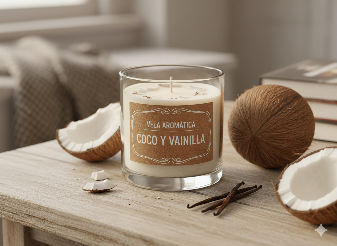 Vela aromática Coco y Vainilla